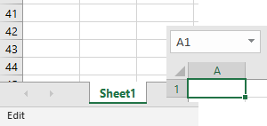 Excel sheet and cell image