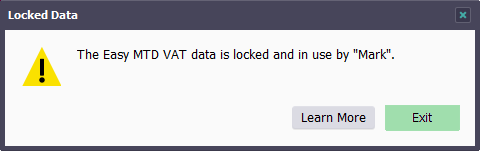 Locked Data window image