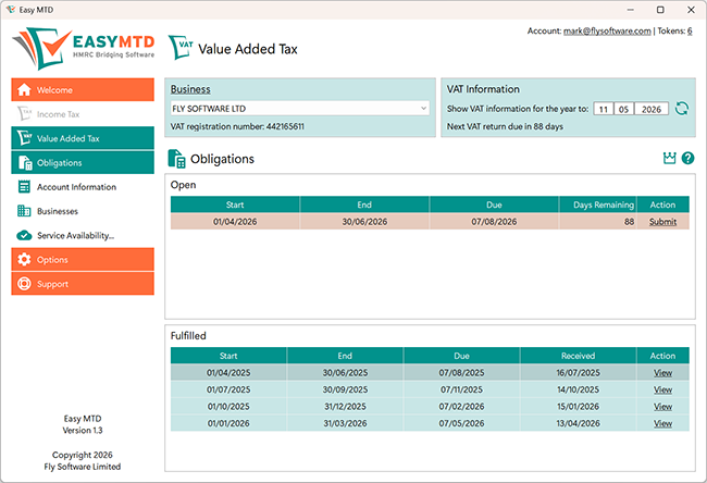Easy MTD interface