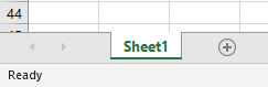 Excel sheet tab image